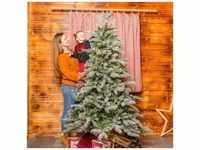 Künstlicher Weihnachtsbaum Fichte, Schneeoptik, 180 cm
