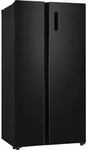 Side by Side K&uuml;hlschrank Gefrierkombi 505 L No Frost Black Steel 178 cm Respekta