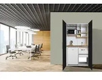 K&uuml;che B&uuml;rok&uuml;che Minik&uuml;che Singlek&uuml;che Wei&szlig; Schwarz Peter 104 cm Respekta