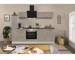K&uuml;che K&uuml;chenzeile K&uuml;chenblock Beton Amanda 240 cm Respekta Premium