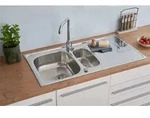 Edelstahl Einbausp&uuml;le Sp&uuml;lbecken K&uuml;chensp&uuml;le Sp&uuml;le 100 x 50 cm Respekta Miami
