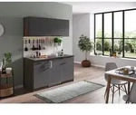 K&uuml;che K&uuml;chenzeile Singlek&uuml;che Eiche York Grau Oliver 150 cm Respekta
