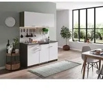 K&uuml;che K&uuml;chenzeile Singlek&uuml;che Eiche York Wei&szlig; Oliver 150 cm Respekta