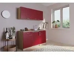K&uuml;che Minik&uuml;che Singlek&uuml;che K&uuml;chenzeile Pantry Eiche Rot Luis 150 cm Respekta