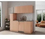 K&uuml;che Minik&uuml;che Singlek&uuml;che K&uuml;chenzeile K&uuml;chenblock Buche Gerda 180 cm Respekta