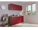 K&uuml;che Minik&uuml;che Singlek&uuml;che K&uuml;chenzeile Pantry Eiche Rot Luis 150 cm Respekta