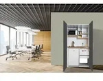 K&uuml;che B&uuml;rok&uuml;che Minik&uuml;che Singlek&uuml;che Wei&szlig; Grau Peter 104 cm Respekta