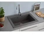 K&uuml;chensp&uuml;le Einbausp&uuml;le Sp&uuml;le Granit Mineralite 66 x 50 Grau Respekta Ohio