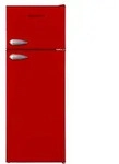 K&uuml;hlschrank freistehend 171 Liter 4* Gefrierfach Stand Retro 144 cm Rot Respekta