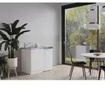 K&uuml;che Minik&uuml;che Singlek&uuml;che K&uuml;chenzeile Pantry Wei&szlig; Levin 100 cm Respekta