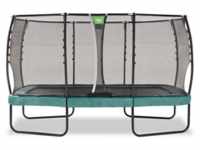EXIT Trampolin Allure Premium 427 x 244 cm grün + Premium Netz