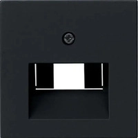 Gira 0270005, Gira 0270005 Abdeckung UAE/IAE + Netzwerk System 55 Schwarz matt