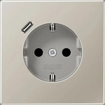 JUNG ES1520-18C, Jung ES1520-18C SCHUKO-Steckdose mit USB-Ladeger&auml;t Safety+ Typ C
