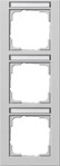 Gira 110337, Gira 110337 Abdeckrahmen 3-fach senkrecht Beschriftungsfeld E2...