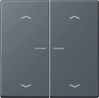 JUNG BTLC17102P262, Jung BTLC17102P262 JUNG HOME Taster 2-fach mit Pfeilsymbolen Gris