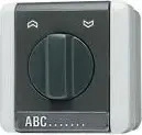 JUNG 834.20W, Jung 834.20W Jalousie-Drehschalter Serie WG Aufputz