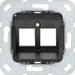 Gira 560700, Gira 560700 Modular Jack-07 2-fach Tragring