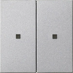 Gira 510726, Gira 510726 KNX RF Bedienaufsatz 2-fach System 55 F Alu
