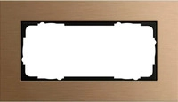 Gira 100238, Gira 100238 Abdeckrahmen 2-fach ohne Mittelsteg Esprit Bronze