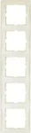 Berker 10158912, Berker 10158912 Rahmen mit Beschriftungsfeld 5-fach senkrecht...