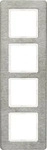 Berker 10146083, Berker 10146083 Rahmen 4-fach senkrecht Q.7 Edelstahl Metall