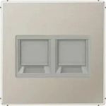 JUNG ES1969-25WE, Jung ES1969-25WE Abdeckung f. Modular-Jack 2fach WE...