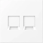 JUNG LS1969-25WEWWM, Jung LS1969-25WEWWM Abdeckung f. Modular-Jack 2fach WE