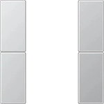 JUNG AL2502TSA, Jung AL2502TSA Tastensatz komplett 2fach (lackiertes Aluminium)