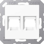 JUNG A1569-2ATWW, Jung A1569-2ATWW Abdeckung f. Modular-Jack 2fach AT (AT&T)
