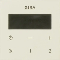 Gira 248001, Gira 248001 Bedienaufsatz UP-Radio RDS System 55 Cremewei&szlig;