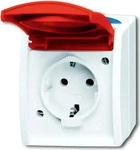 Busch-Jaeger 2CKA002083A0825, Busch-Jaeger 20 EW/DVN-53 SCHUKO Steckdose mit...