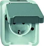 Merten MEG2301-8029, Merten MEG2301-8029 SCHUKO-Steckdose Lichtgrau AQUASTAR
