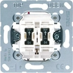 JUNG 535U5, Jung 535U5 Doppel-Taster 2 Schlie&szlig;er mit 2 Glimmlampen