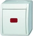 Busch-Jaeger 2CKA001085A1622, Busch-Jaeger 2601/6 SKW-54 Wippkontrollschalter Aus-