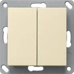 Gira 242201, Gira 242201 EnOcean Funk Wandsender 2-fach System 55 Cremewei&szlig;