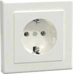 Merten MEG2301-1519, Merten MEG2301-1519 SCHUKO-Steckdose mit voller Abdeckplatte