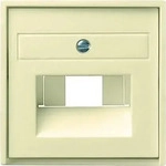 Gira 027001, Gira 027001 Abdeckung UAE/IAE + Netzwerk System 55 Cremewei&szlig;