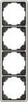 JUNG CD584PT, Jung CD584PT Rahmen 4fach (Aluminium eloxiert) Platin Serie CD