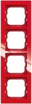 Busch-Jaeger 2CKA001754A4352, Busch-Jaeger 1724-287 Abdeckrahmen 4-fach Rahmen Rot