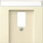 Gira 087601, Gira 087601 Abdeckung Beschriftungsfeld TAE USB System 55 Cremewei&szlig;