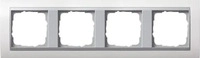 Gira 0214806, Gira 0214806 Abdeckrahmen 4-fach Zwischenrahmen Farbe Alu Gira...