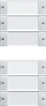 Gira 213603, Gira 213603 Wippenset 6-fach (3+3) Beschriftungsfeld System 55