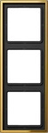 JUNG GO2983, Jung GO2983 Rahmen 3fach (Metall PVD-beschichtet) Goldfarben