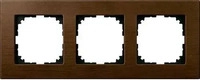 Merten MEG4053-3473, Merten MEG4053-3473 Holzrahmen 3-fach Walnuss M-PLAN