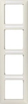 JUNG AS584BFINA, Jung AS584BFINA Rahmen 4fach INA (Thermoplast bruchsicher) Wei&szlig;