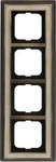 Busch-Jaeger 2CKA001754A4666, Busch-Jaeger 1724-846 Abdeckrahmen 4-fach Rahmen