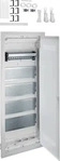 Hager VU60WWH, Hager VU60WWH Multimedia Unterputz Verteiler Volta 5-reihig mit