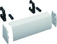 Hager FZ442N, Hager Kabelrangierkanal FZ442N 2-feldig aufsteckbar B550 RAL9010