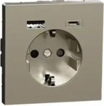 Merten MEG2367-6036, Merten MEG2367-6036 Schuko Steckdose mit USB Ladeger&auml;t