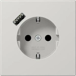 JUNG LS1520-18ALG, Jung LS1520-18ALG SCHUKO-Steckdose mit USB Typ A (max. 3A) Quick